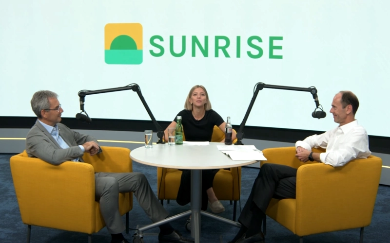 VIG-CEO Hartwig Löger im Gespräch mit Thomas Niss und Daria Heisiph von Sunrise Capital