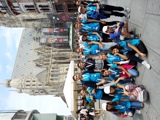 © Robert Newald Teilnehmer:innen des VIG Kids Camps am Wiener Stephansplatz