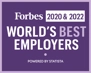 Forbes World's Best Employer Award 2020 & 2022