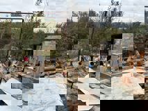 © Kniazha Ukrainian VIG colleagues help with the reconstruction of a building