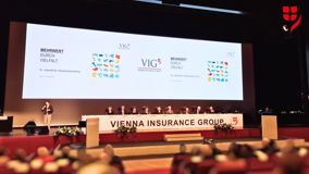 VIG AGM 2024: View of the podium from the auditorium