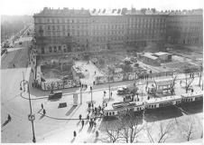 Schwarz-weiß-Foto: Bau des neuen Hauptsitzes am Schottenring 30