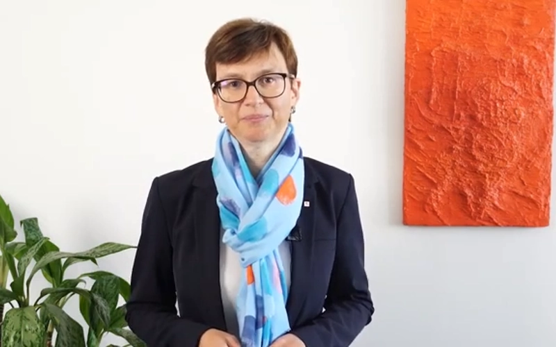 Video Standbild: Nina Higatzberger-Schwaz über die VIG IR-Abteilung