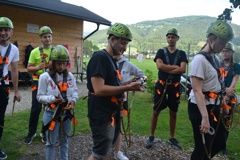 Besuch des Hochseilgartens bei den EYFON VIG YouthDays