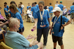 VIG Kids Camp in interaction with the residents of a Kolping House