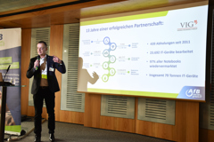 © © VIG Gernot Hochfellner, CEO of AfB, presenting the results of the partnership with VIG